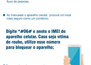 PM: Polícia Militar dá dicas de segurança para uso de celular