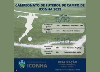 Iconha: Prestigie o Campeonato de Futebol de Campo da cidade