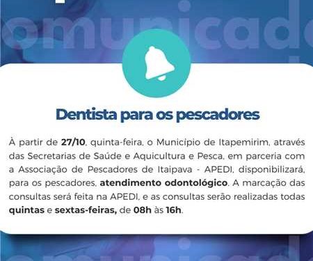 Itapemirim: Prefeitura investe na saúde dos pescadores
