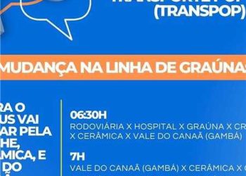 Itapemirim: Prefeitura informa sobre as mudanças na linha do Transpop
