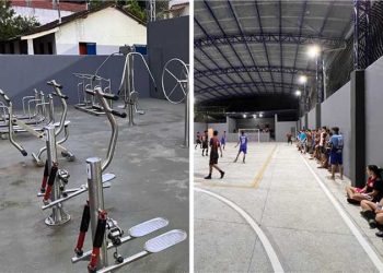 Alfredo Chaves: Prefeitura inaugura espaço esportivo em Cachoeirinha