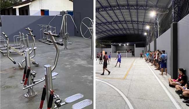 Alfredo Chaves: Prefeitura inaugura espaço esportivo em Cachoeirinha