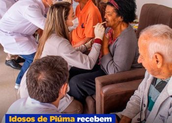 Piúma: Equipe da Saúde Bucal do município visita o Lar dos Idosos