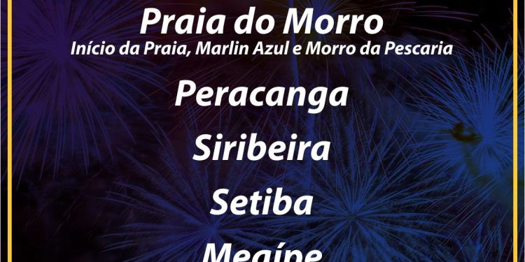 Guarapari: Confira os pontos de fogos da virada