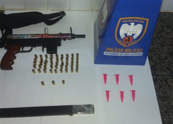 PM: Submetralhadora de fabricação caseira é apreendida em Guarapari