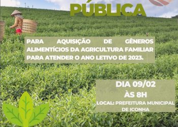 Iconha: Educação faz Chamada Pública para Agricultura Familiar