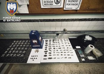 Polícia: PM apreende drogas e detém individuo com mandado de prisão em Guarapari