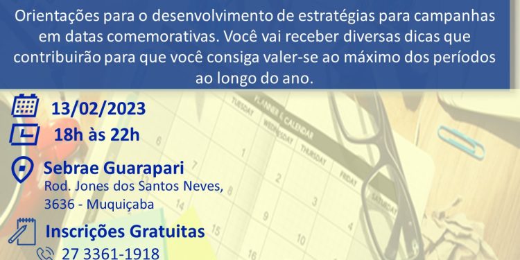 Guarapari: Prefeitura fará oficina grátis sobre como vender mais em datas comemorativas