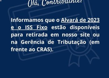 Iconha: Prefeitura informa que o Alvará de 2023 e o ISS Fixo já estão disponíveis