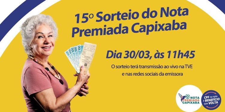 Estado: Sorteio do Nota Premiada Capixaba acontece na quinta (30)
