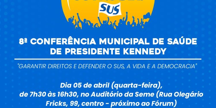Kennedy: Prefeitura promove a 8ª Conferência Municipal de Saúde