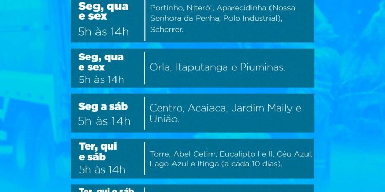 Piúma: Prefeitura divulga novo cronograma da coleta de lixo