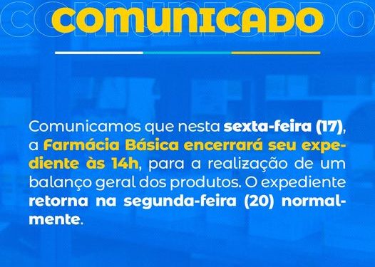 Piúma: Prefeitura emite comunicado sobre a Farmácia Básica