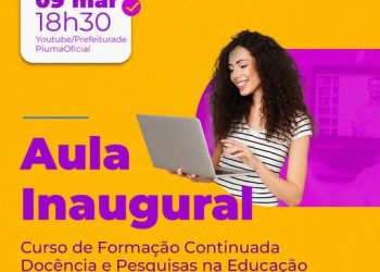 Piúma: Aula online de formação continuada