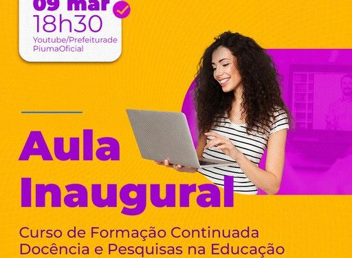 Piúma: Aula online de formação continuada
