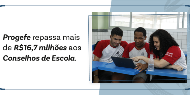 Estado: Sedu libera mais de R$ 16,7 milhões aos Conselhos de Escola