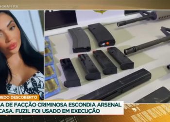 Brasil: Musa do PCC de 25 anos é presa com arsenal em casa
