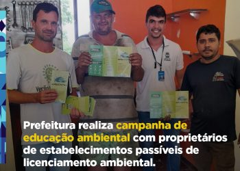 Piúma: Campanha de educação ambiental em estabelecimentos do município