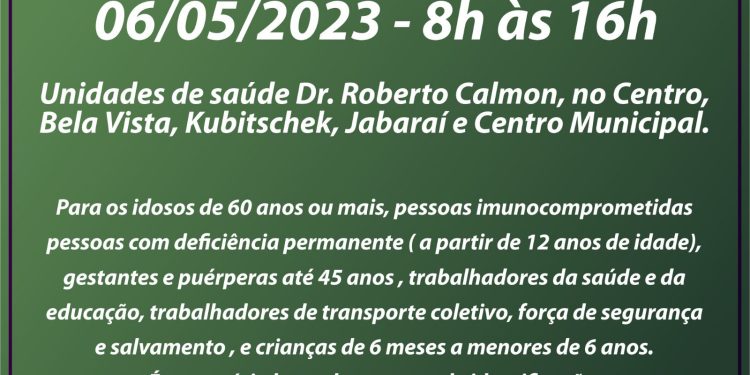 Guarapari: Cidade terá Dia D de Vacinação contra gripe nesta sábado (6)