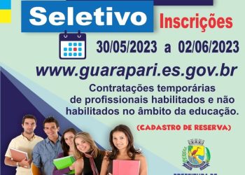 Guarapari: Prefeitura abre Processo Seletivo para contratação de profissionais da Educação