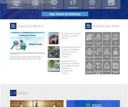 Iconha: Prefeitura apresenta novo site oficial