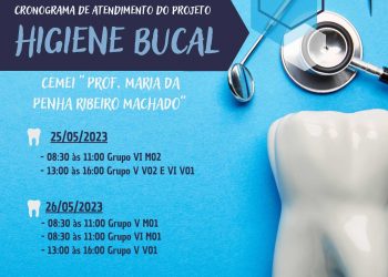 Itapemirim: Projeto de Higiene Bucal atenderá a creche Maria da Penha Ribeiro Machado