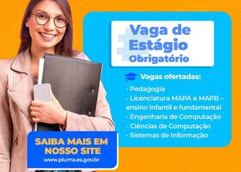 Piúma: Prefeitura abre 70 vagas de estágio obrigatório