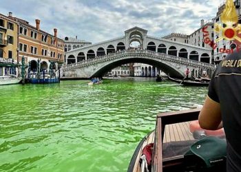 Mundo: Autoridades de Veneza investigam água dos canais que ficaram verde fluorescente