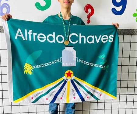 Alfredo Chaves: Alfredense é ouro novamente da Olimpíada de Matemática