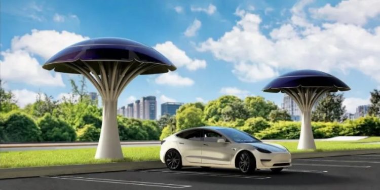 Tecnologia: No futuro veículos elétricos poderão ser recarregados em “árvores solares”