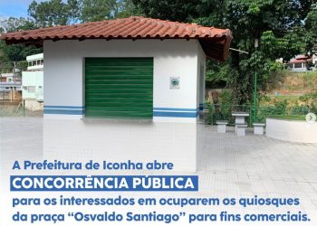 Iconha: Prefeitura abre concorrência pública para concessão de quiosques