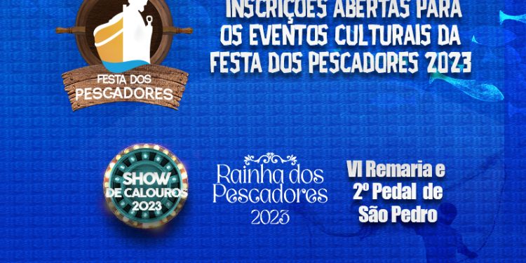 Piúma:  Inscrições abertas para os eventos culturais da Festa dos Pescadores 2023