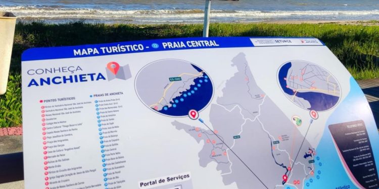 Anchieta: Prefeitura instala 22 totens com mapa turístico