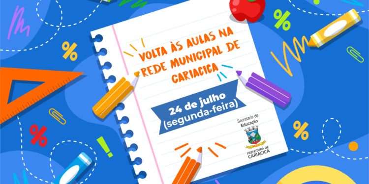 Cariacica: Segunda-feira (24) é dia de volta às aulas nas escolas da rede municipal