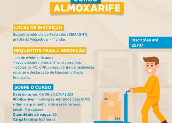 Marataízes: Prefeitura oferece curso gratuito de almoxarife