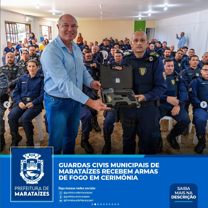 GUARDA MUNICIPAL DE MARATAÍZES RECEBE INSTRUÇÕES DOS FUZILEIROS NAVAIS