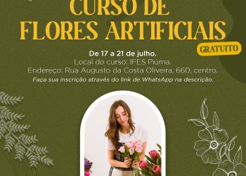 Piúma: Prefeitura oferece curso gratuito de flores artificiais