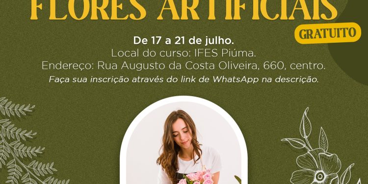 Piúma: Prefeitura oferece curso gratuito de flores artificiais