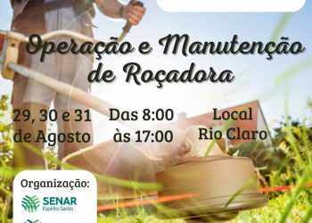 Guarapari: Prefeitura oferecerá Treinamento para Operação de Roçadora para produtores e trabalhadores rurais