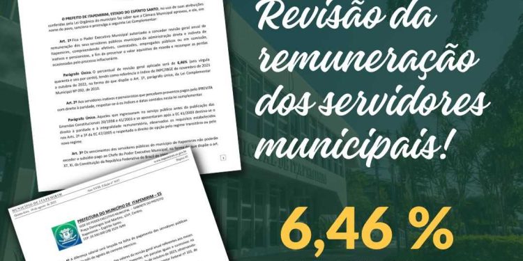 Itapemirim: Prefeito sanciona lei de revisão da remuneração dos servidores
