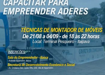 Itapemirim: Prefeitura abre inscrições para curso de técnicas de montador de móveis