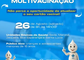 Kennedy: Saúde promove nova campanha de multivacinação