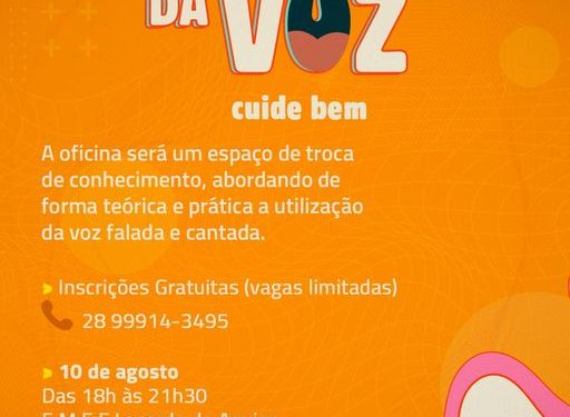 Piúma: Prefeitura realiza Oficina da Voz
