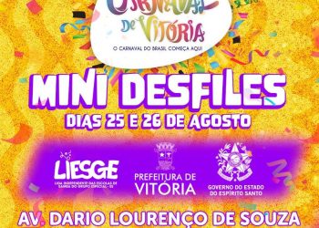 Vitória: Esquenta para Carnaval 2024 começa com mini desfiles