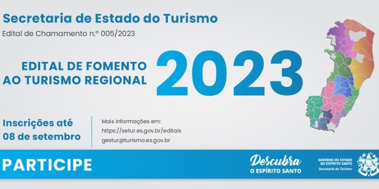 Incentivo: Setur publica edital voltado para fortalecimento do turismo regional