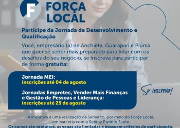 Samarco: Força Local abre inscrições para as jornadas de desenvolvimento e qualificação para Minas e Espírito Santo