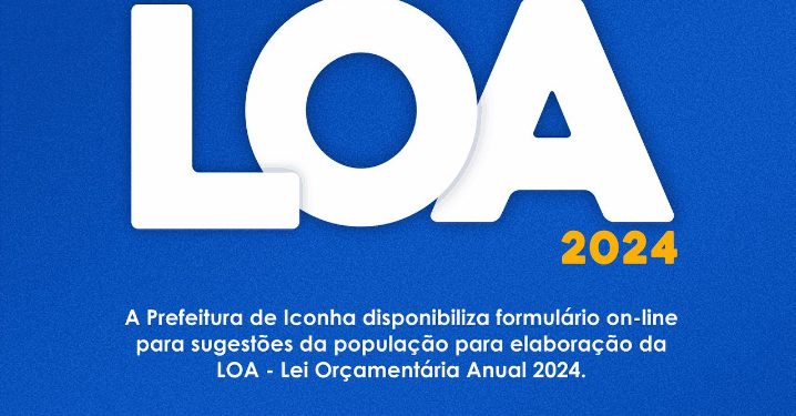 Iconha: Participe da elaboração da Lei Orçamentária Anual de 2024