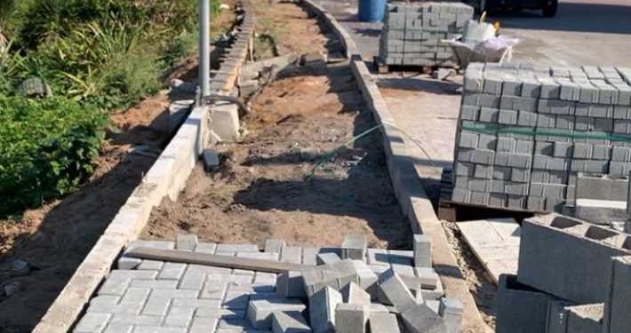 Itapemirim: Obras do calçadão de Itaipava continuam