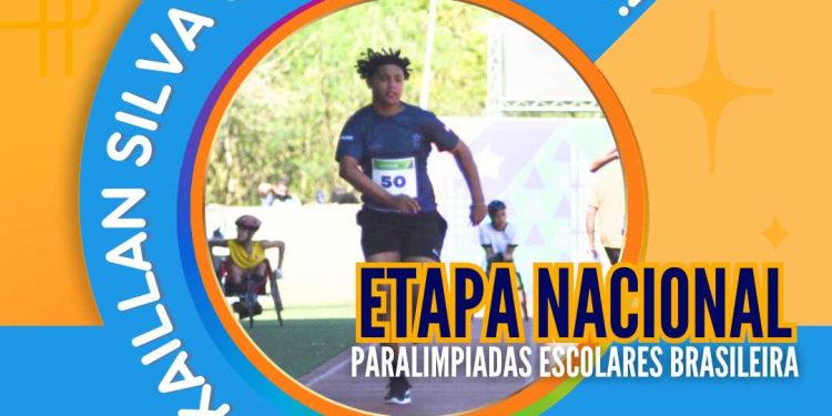 Itapemirim: Kaillan Silva se classifica para a nacional das Paralimpíadas Escolares
