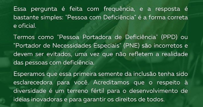Kennedy: Prefeitura promove o Setembro Verde – Semeando Inclusão